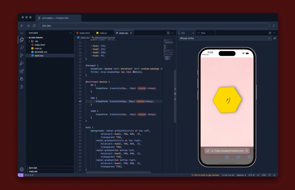 Google, Project IDX'e geçiyor Google Project Idx Android Ios Emulator Cloud Workspace Software Development Coding Programming 2048x1316 1 1024x658